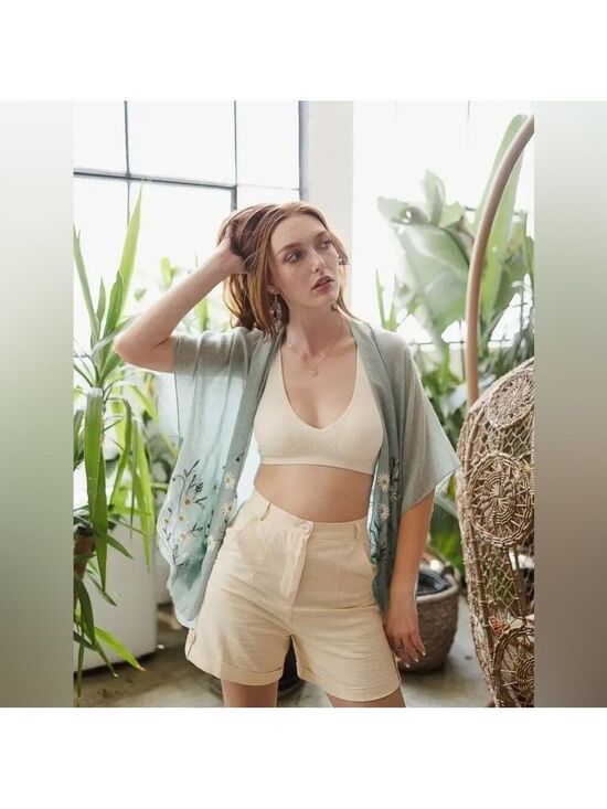 Tops - 🌼Embroidered Daisy Kimono🌼 - Sage